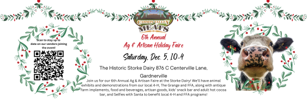 2026 6th Annual Ag & Artisan Holiday Faire Banner